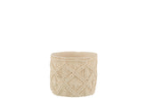 Flowerpot Ibiza Cement White Small